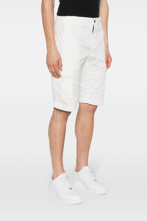 Shorts Cotone Elasticizzato Bianco elasticizzato