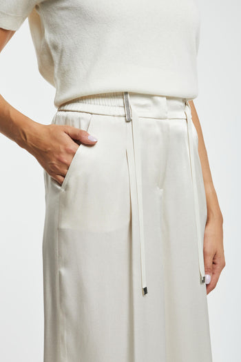 Pantalone con Elastico Cady Grigio - 4