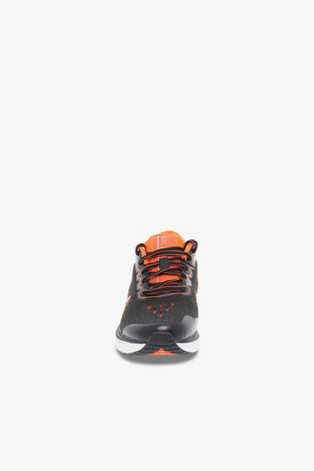 Sneakers GTC-2000 LACE UP RUNNING W in tessuto e ecopelle nero e arancione - 4