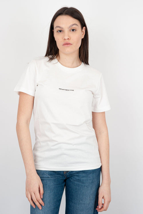 T-shirt Girocollo Fleur Cotone Bianco