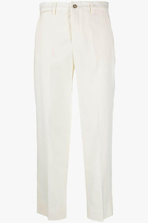 Pantaloni Lana Vergine/Spandex Bianco
