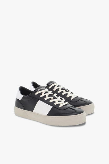 Sneakers ESSENTIAL in pelle nero e bianco - 5
