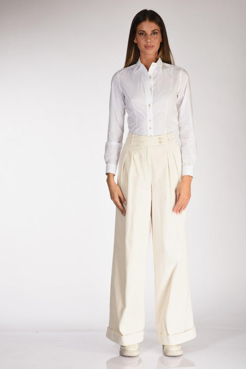 Camicia Colletto Bianco Donna - 2