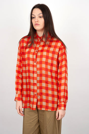 Camicia Verdiana Cotone Arancio - 5