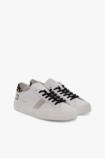 Sneakers HILL LOW VINTAGE CALF WHITE-LEOPARD in pelle e camoscio bianco e leopardato - 5