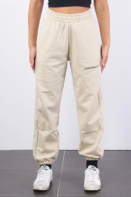 Pantalone Felpa Basico Beige Sand - 2
