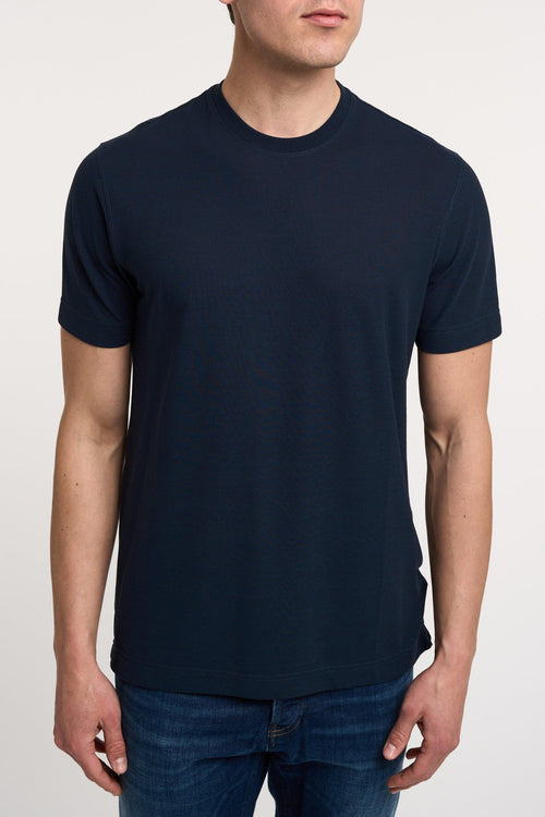 T-shirt 100% CO Blu - 1