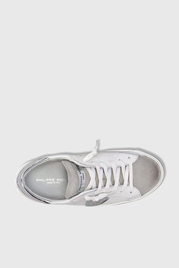 Sneaker PRSX Pelle Bianco/Argento - 4