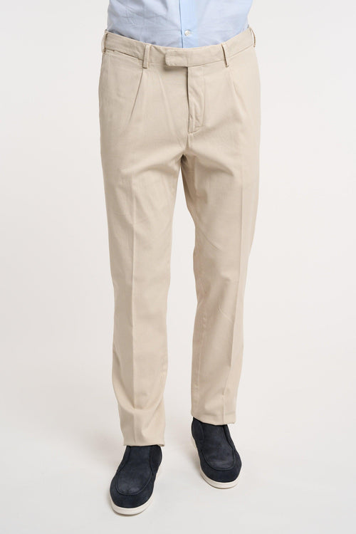Pantalone Pence in Cotone/Seta/Elastan Grigio