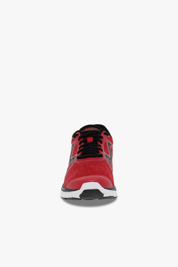 Sneakers SPEED 2 W in tessuto e ecopelle rosso e grigio - 4