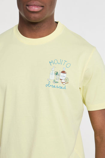 8519 T-Shirt Mojito Girocollo Cotone Giallo - 6