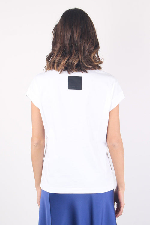 T-shirt Over Cotone Bianco - 2