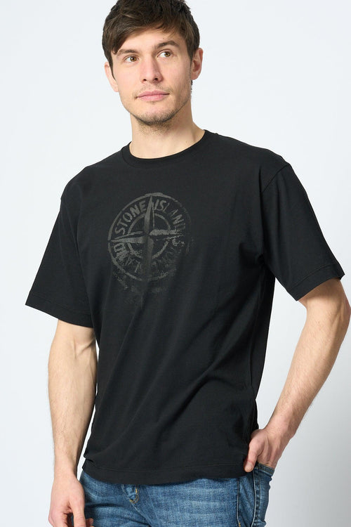 T-shirt Stampa Reflective One Nero Uomo - 2