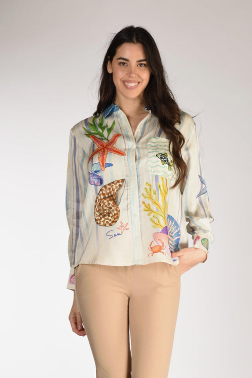 Camicia Isabel Bianco/multicolor Donna