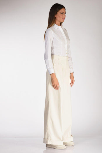 Camicia Colletto Bianco Donna - 4