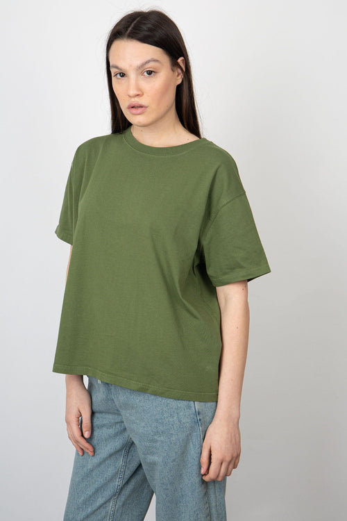 T-Shirt Fizvalley Cotone Verde Militare - 2