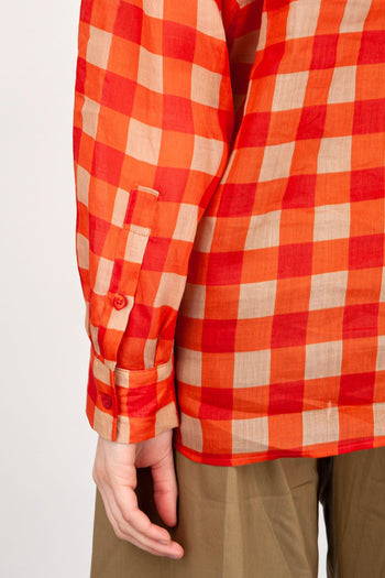 Camicia Verdiana Cotone Arancio - 6