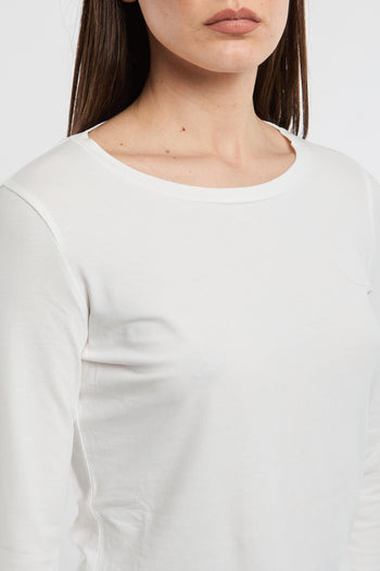 Max Mara T-Shirt 34 in Cotone/Elastan Bianco - 4