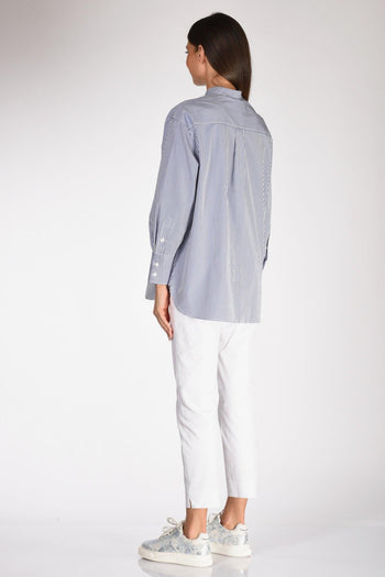 Camicia Aurora Blu/bianco Donna - 5