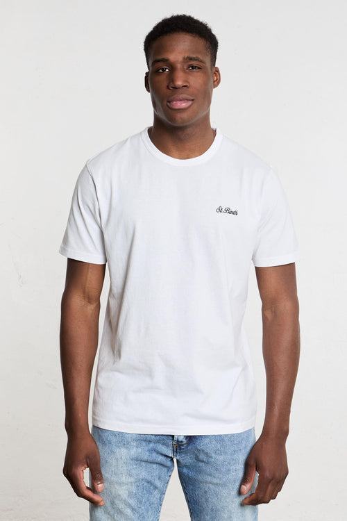 T-Shirt Dover Girocollo Cotone Bianco - 2