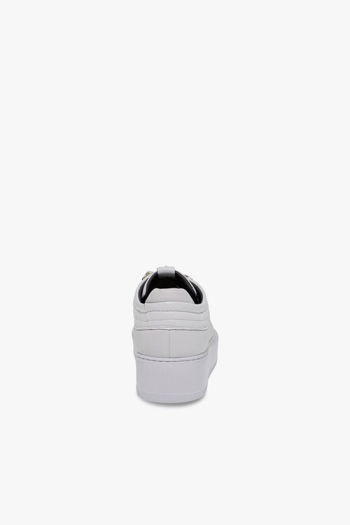 Sneakers in nappa e vernice bianco - 2