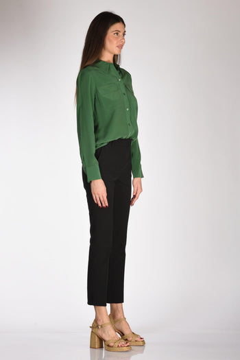 Camicia Tasche Verde Scuro Donna - 4