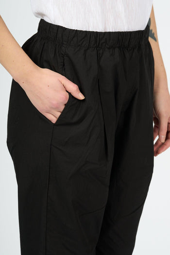 Pantalone Cotone Nero Donna - 5