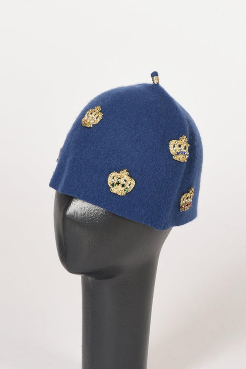 Cappello Decorato Bluette Donna - 1