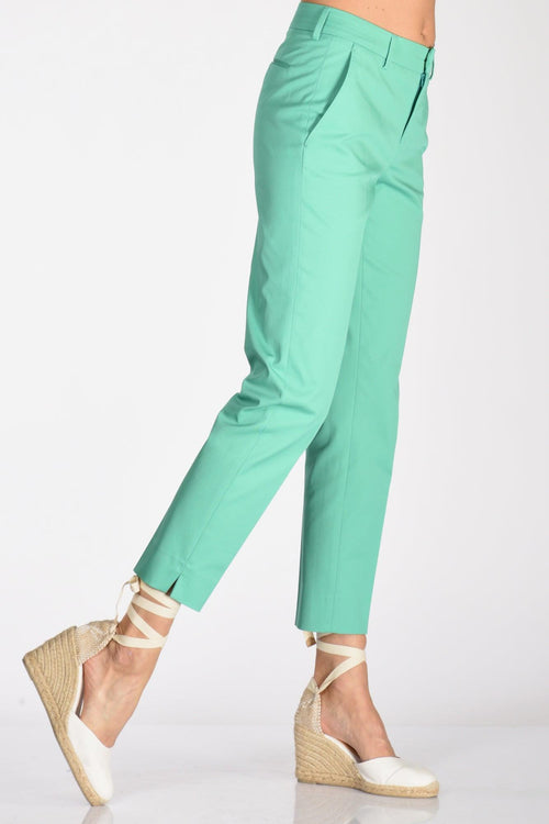 Pantalone New York Verde Chiaro Donna - 1