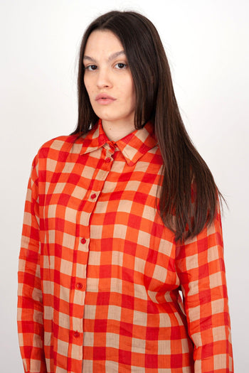 Camicia Verdiana Cotone Arancio - 3