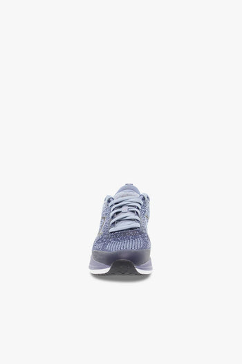 Sneakers HURACAN 3000 LACE UP W in tessuto e ecopelle blu e grigio - 4