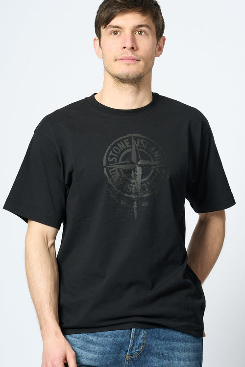 T-shirt Stampa Reflective One Nero Uomo