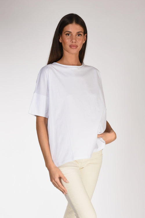 Tshirt Girocollo Bianco Donna - 1