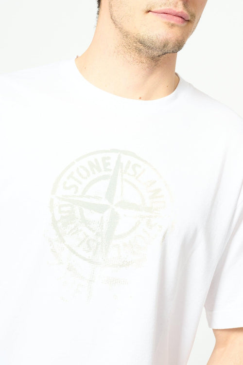 T-shirt Stampa Reflective One Bianco Uomo