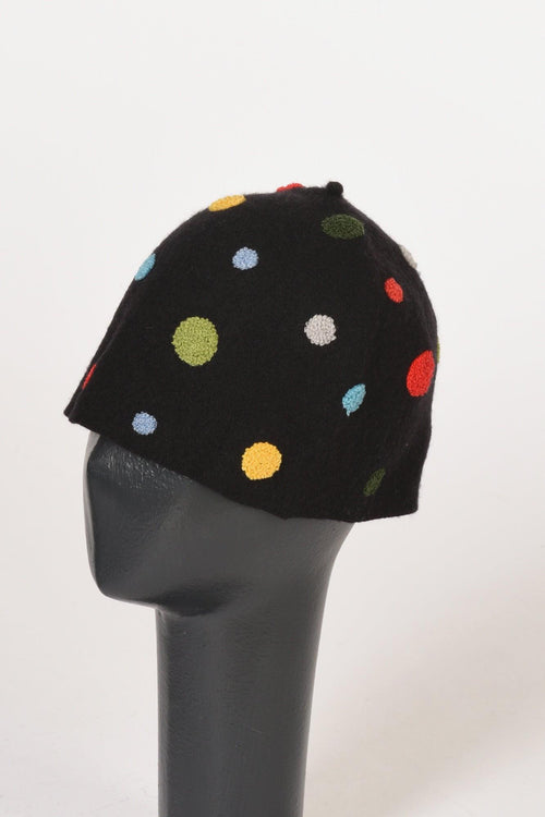 Cappello Decorato Nero/multicolor Donna