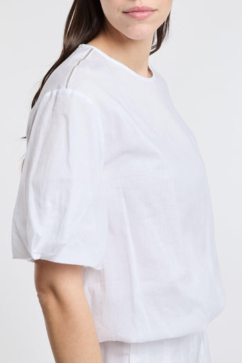 Camicia Garza di Cotone Bianco - 5