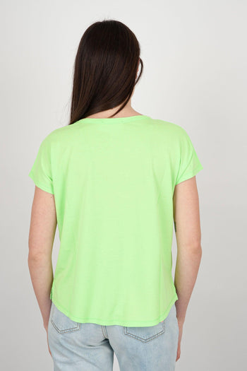 T-shirt Serra Cotone Verde Fluo - 4