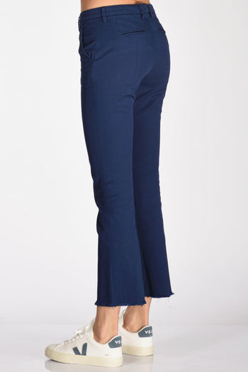 Pantalone Sfrangia Blu Donna - 6