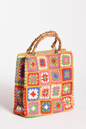 Borsa Crochet Multicolor Donna - 3