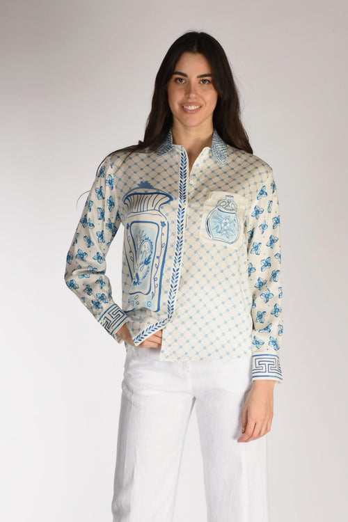Camicia Isabel Azzurro/bianco Donna - 1