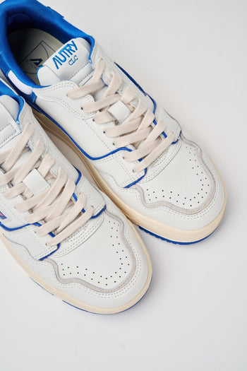 CLC Sneakers in pelle bianca e blu - 3