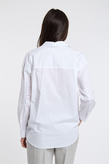 Camicia Popeline di Cotone Bianco - 4