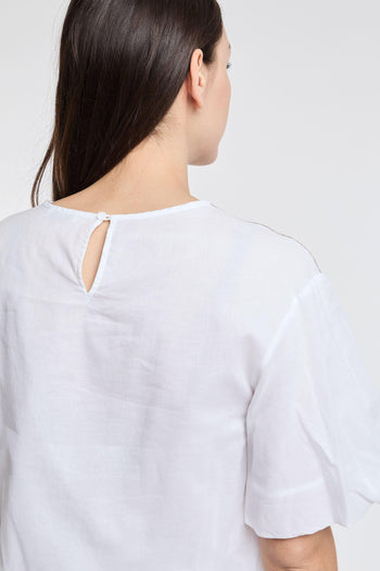 Camicia Garza di Cotone Bianco - 6