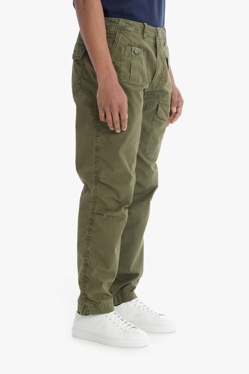 Pantalone Verde Uomo con tasca sulla gamba - 2