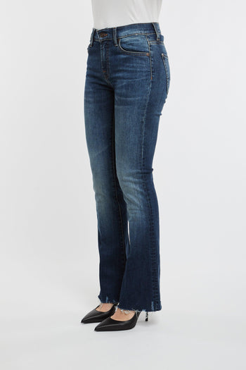 Jeans Bootcut Tailorless Retro Multicolor in Cotone/Elastan - 5