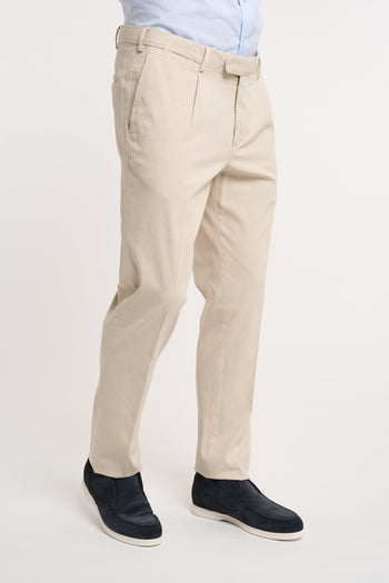 Pantalone Pence in Cotone/Seta/Elastan Grigio - 3