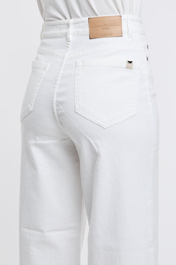 Max Mara Jeans 98% CO 2% EA Bianco - 5