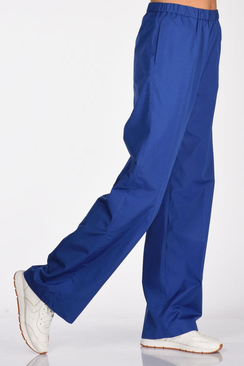 Pantalone Elastico Blu Chiaro Donna