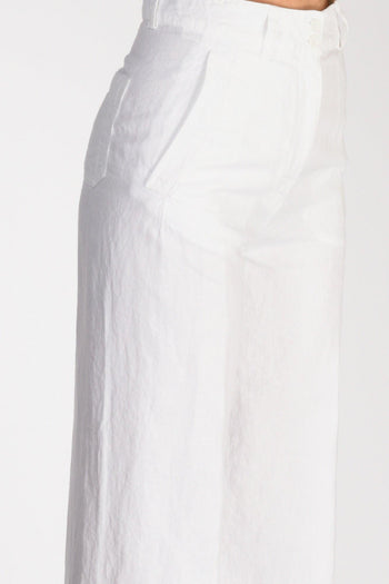 Pantalone Dritto Bianco Donna - 5