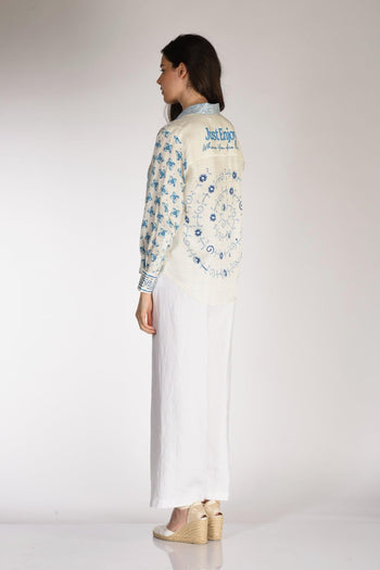Camicia Isabel Azzurro/bianco Donna - 5